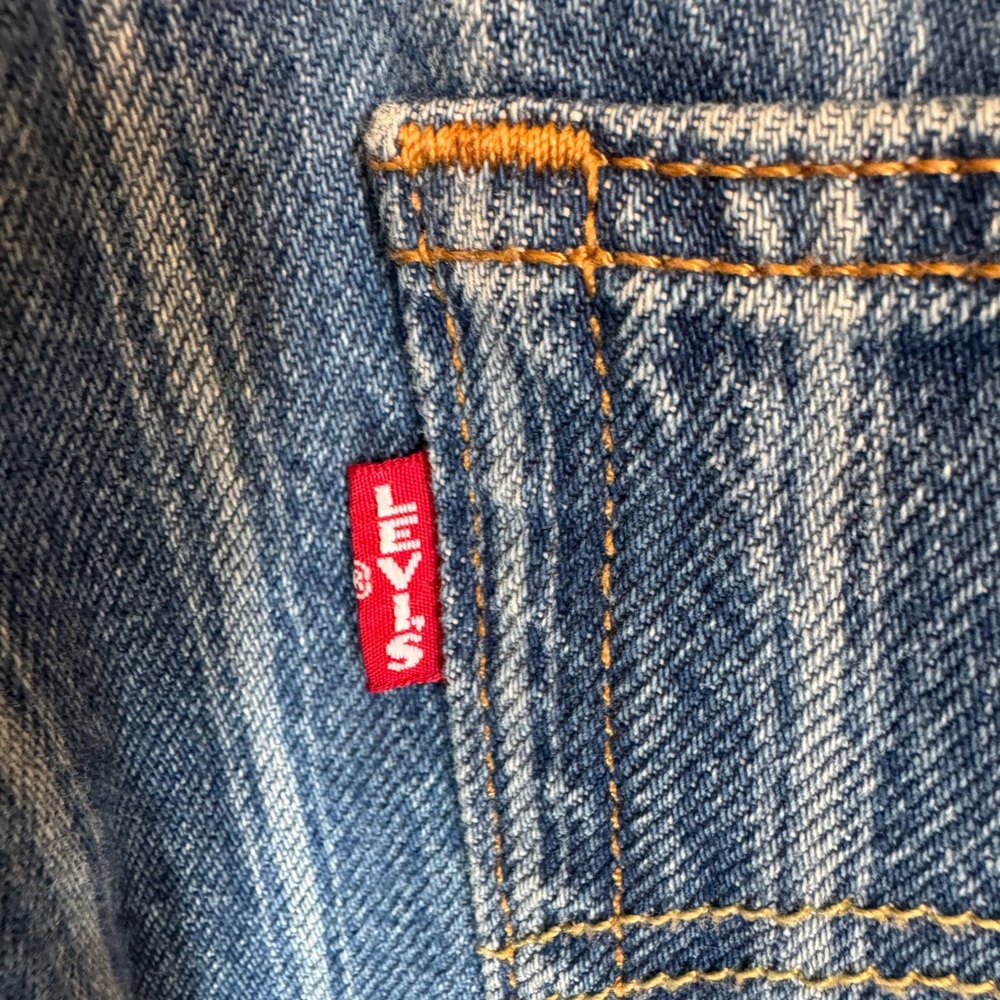 Women’s 501 Levi’s Big E Striped Jeans Size 27 X 26” - Picture 8 of 9